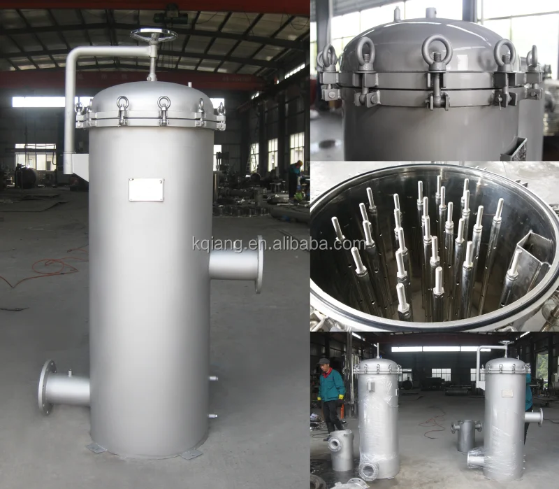 Heavy Duty Davit Arm Stainless Steel Multi Cartridge Filter Housing