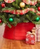 Decorative Metal Christmas Tree Collar /Galvanized Tree Ring /Wrought Iron Metal Tree Skirt for Christmas Tree Ornaments