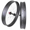 Hot sale! OEM 25 Depth, 80 Width, Clincher 26" Carbon FAT Bike Wheels