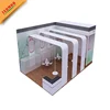 Aluminum Profiles Trade Show Exhibition Counter 20ft Exhibition Fabric Display Backdrop Stand For Quick Show