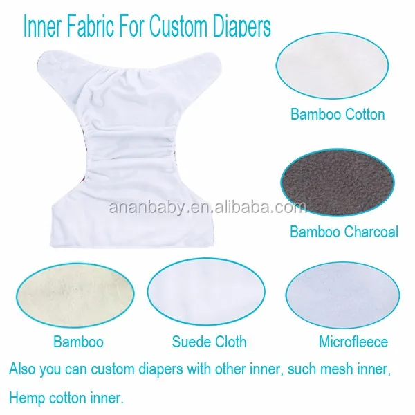 Inner Fabric for custom diapers