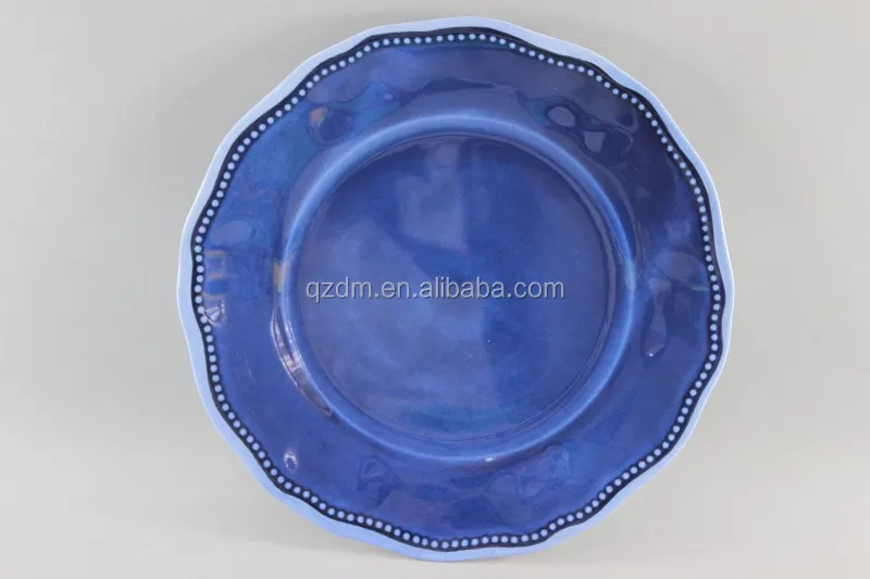 Irregularity Side Plastic Plate Melamine Dishes Top grade