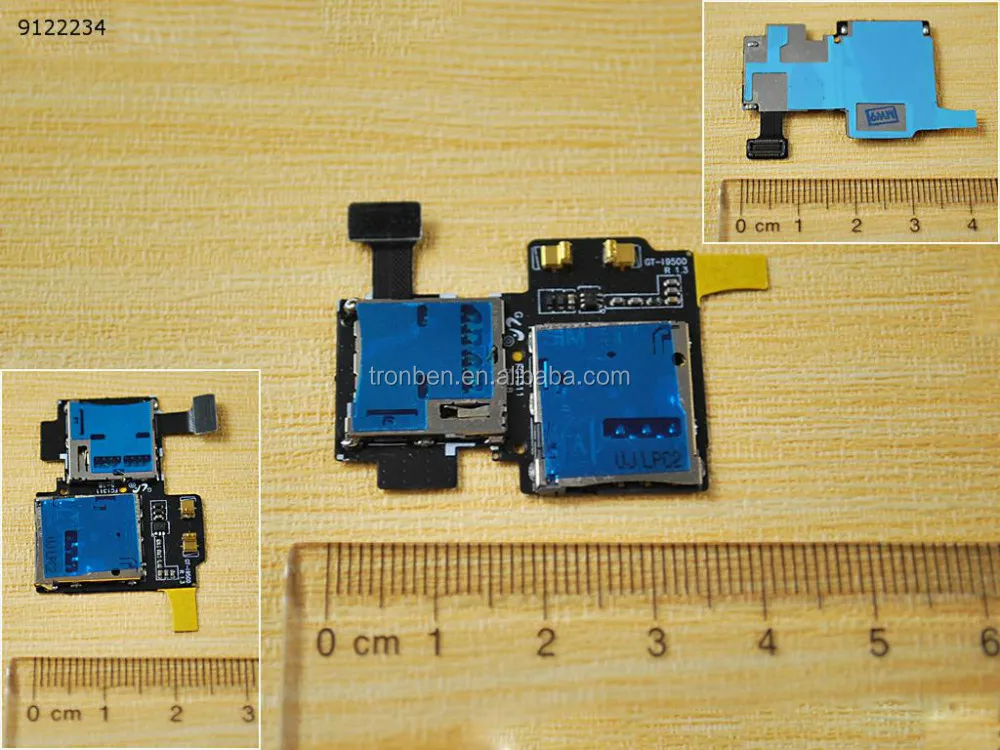 Sim Card Holder Reader Socket Slot Flex Cable for Samsung Galaxy S4