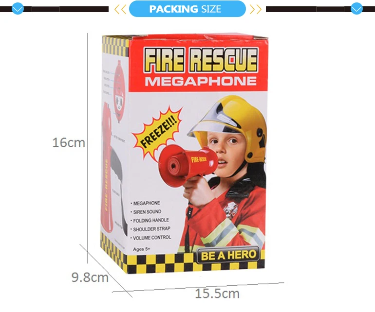 Fire rescue mini plastic toy megaphone for kids.jpg