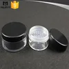 20g 30g cosmetic plastic round loose powder jar with sifter