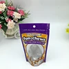 high quality vivid printing effect stand up zipper top pet dog cat feed training treat food packaging bag