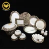 Elegancy fine porcelain dinner set made in china luxury porcelain dinner set dinnerware