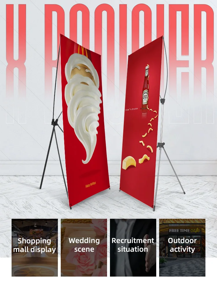 Hot sale aluminum roll up korean-style x banner stand