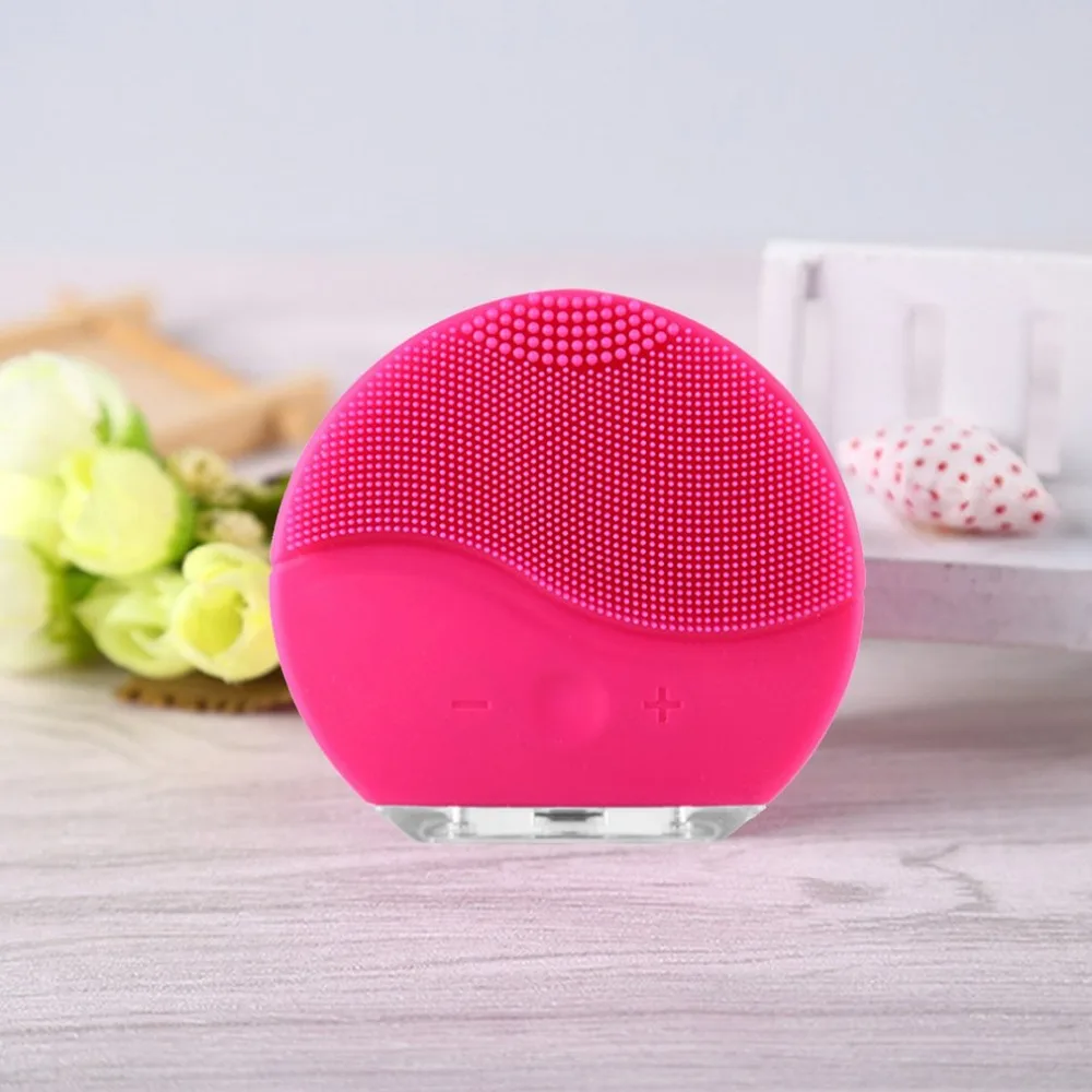 Facial Cleansing Brush Face Scrubbers Waterproof Silicon Facial Cleaner and Massager Electric Cleansing for Deep Cleansing Care