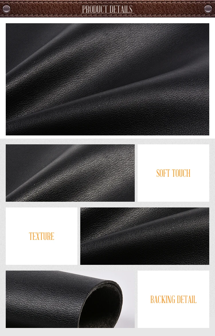 Modern Vegan Upholstery Fabric Embossed Material Pvc Furniture Leather