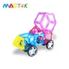 MAGT4K 30 PCS 3D Clear Color Creativity Beyond Imagination Magnetic Shapes Blocks Tiles For Kids