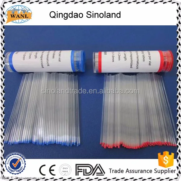 Red / Blue Micro Hematocrit Capillary Tube - Buy Micro Hematocrit ...