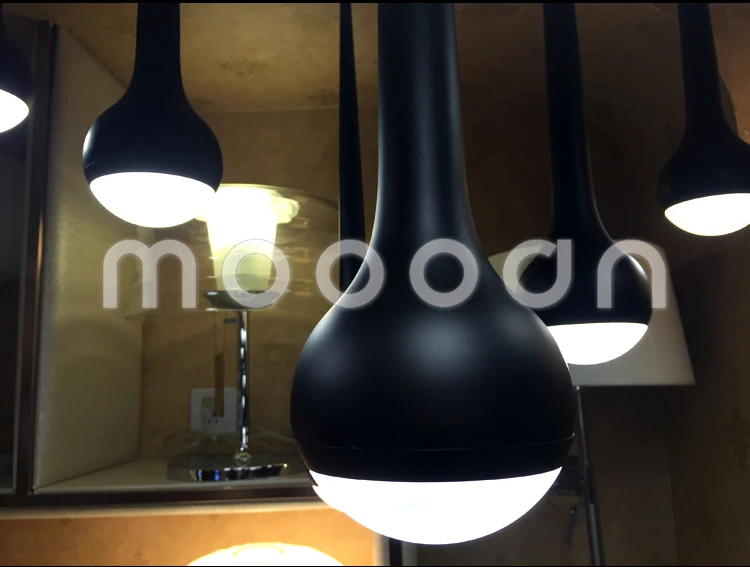 Post Modern Black dinning Metal raining Drop Ceiling Pendant Light for kitchen