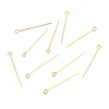 100pcs 20/22/30/40/50 mm stainless steel gold colored Needles sharp eye pins for diy jewelry accessories making