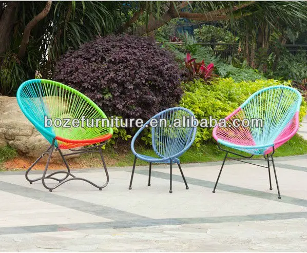 colourful wicker chairs