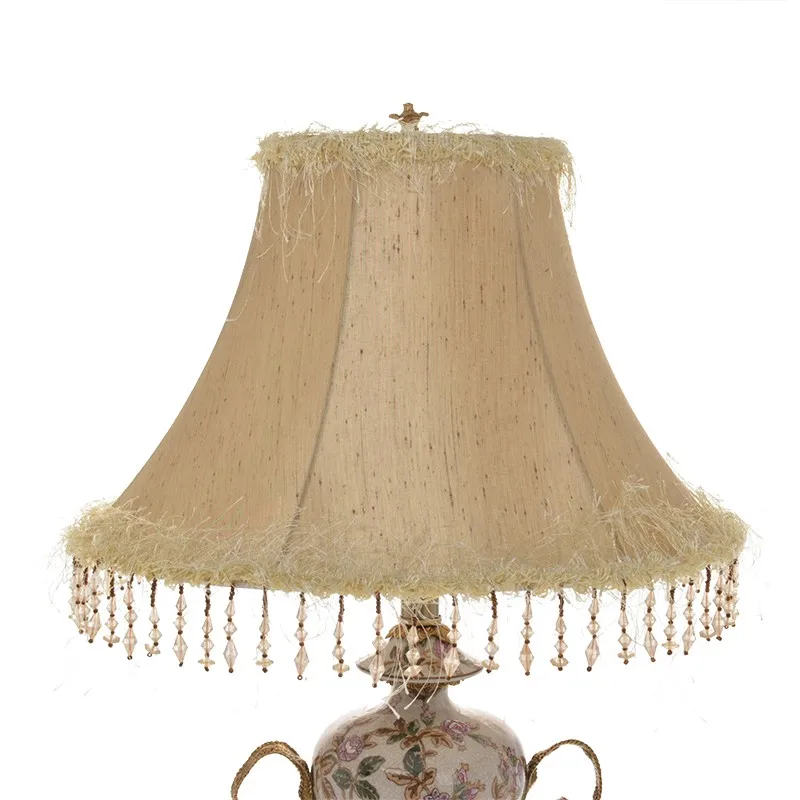 Hot Sale Luxury Classical Porcelain With Brass Home Decor Table Lamp