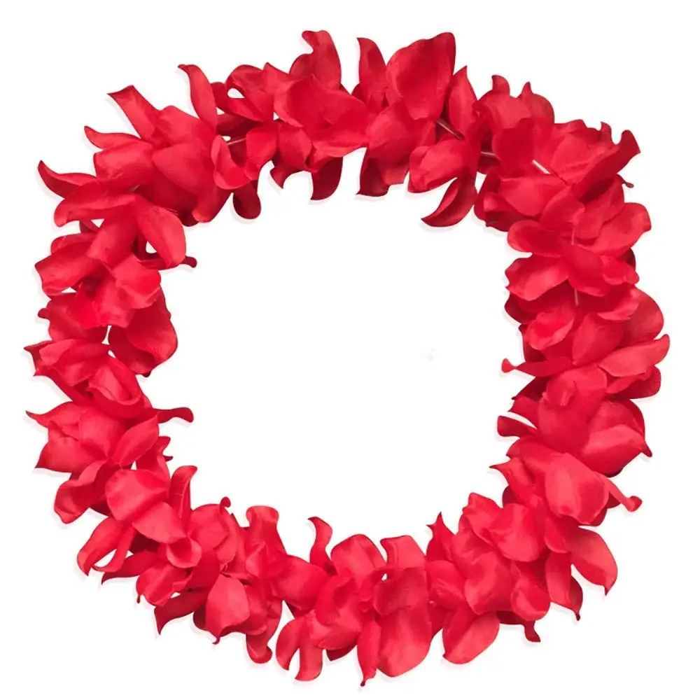 DICPOLIA Home Accessories Counts Tropical Luau Flower Lei Theme Party Favors Hawaiian Leis Necklace Hawaii Silk Wreaths Holiday Wedding Beach Birthday Decorations Assortment