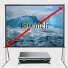 Large 300 inch fast fold type projector screen with quick folding funtion for outdoor presentation