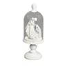 Polyresin glass stolp nativity high quality christmas decoration