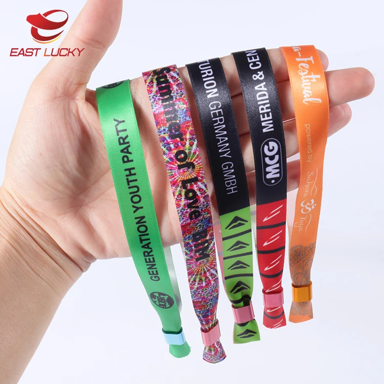 Handmade Custom Satin Sublimation Printed Ribbon Wristband/bracelet ...