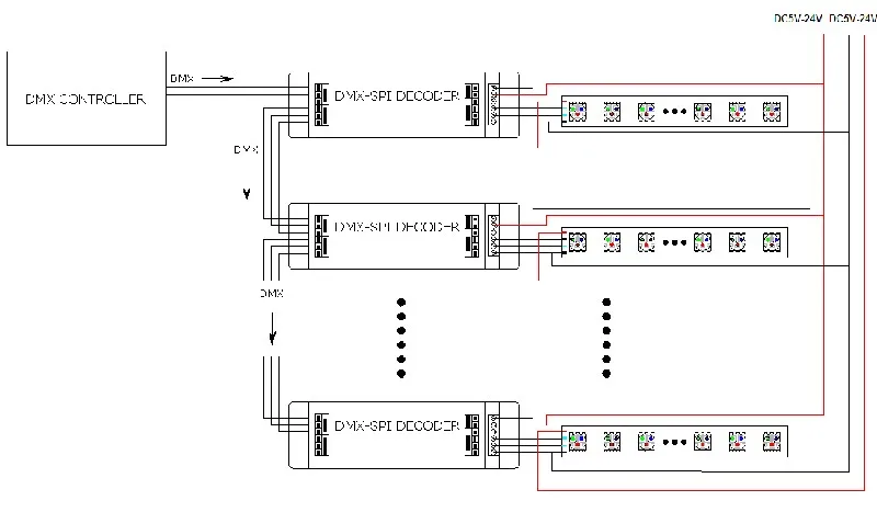 Схема подключения spi ленты светодиодной