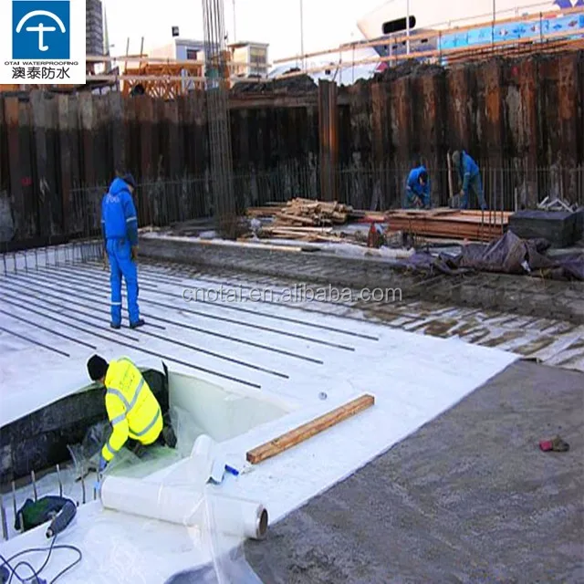 Pre Applied High Density Polyethylene Selfadhesive Waterproofing