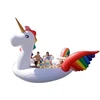 New gonfiabili mare unicorno Party Island 6 Person FLOAT