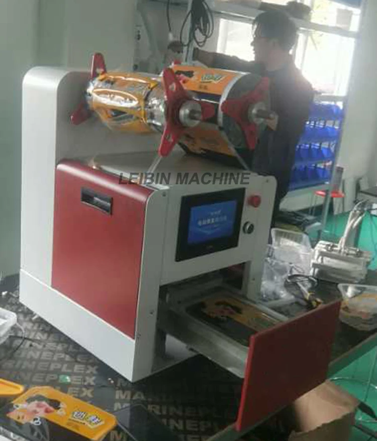 New Design Automatic Meal Box Sealer / Plastic Bowl Sealing Machine