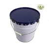 10 liter paint barrels white coating metal pail for paint packaging with handle