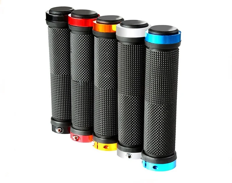 Mtb Bike Handlebar Grip Bicycle Rubber Hand Grip 130mm Custom Color