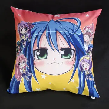 Anime pillow back support Lucky Star designer home cushion decor