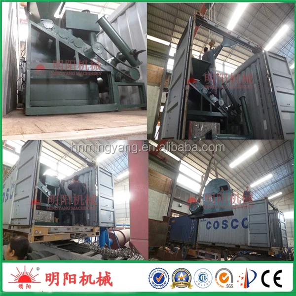 Continuous working coconut husk charcoal rotary kiln biochar powder carbonizing furnace