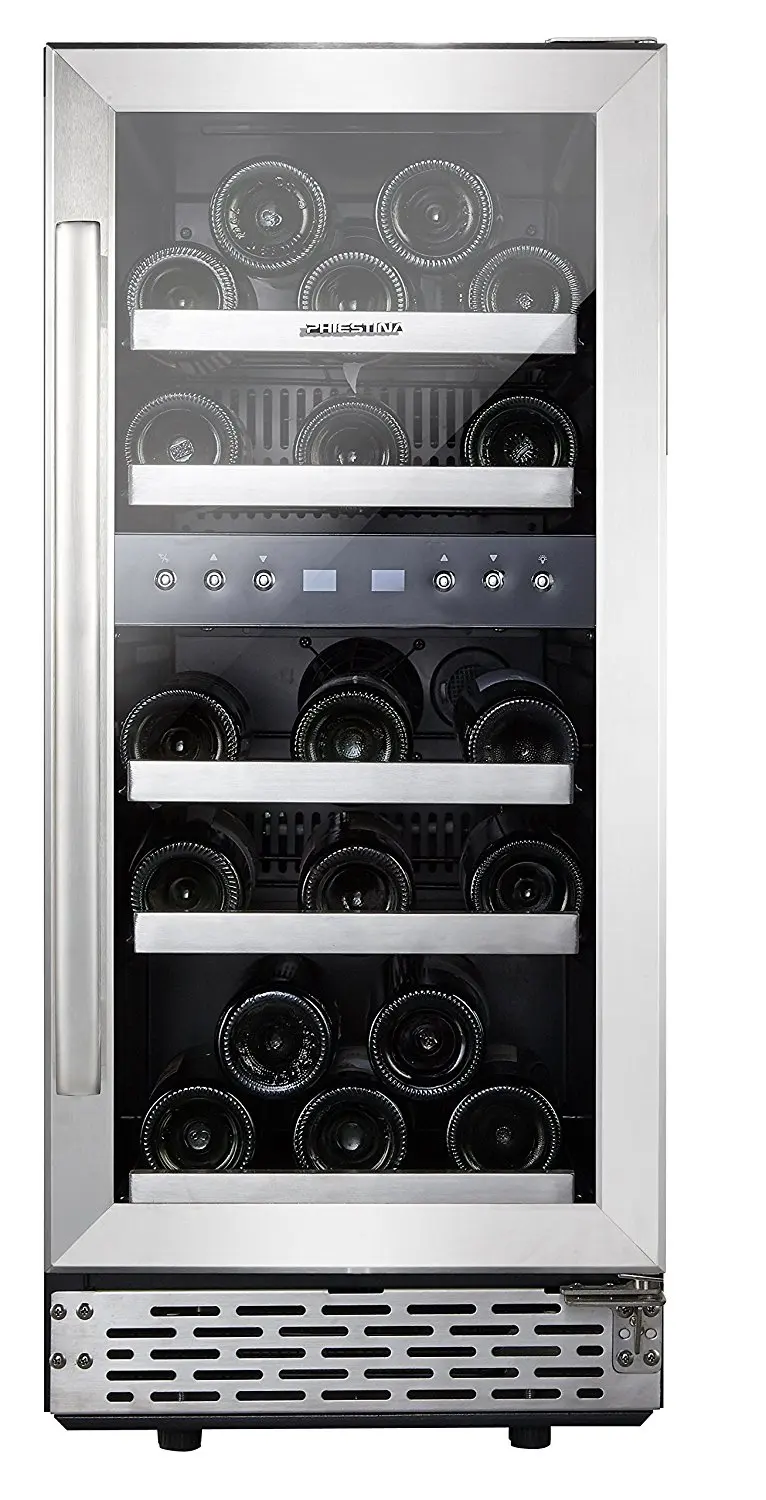 Built In Showcase Cooler Find Deals Get Quotations Phiestina 29 Bottle Wine Refrigerator 15 Built In Or Freestanding Compressor Cooler
