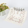 Soft and comfortable water absorbent cute embroidery design fancy hand towel for kids