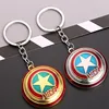 (Hot Movie) Captain America 3 Super Hero Captain America Shield Keychain Metal Keychain Marvel Comics