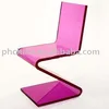 Acrylic Lucite Z Chair;Acrylic Zigzag Chair;Colored Acrylic Z Chair