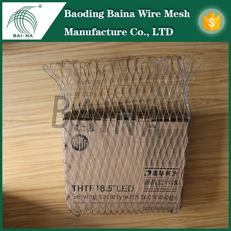 High Quality Stainless Steel Metal Wire Security Mesh Bag For Sale