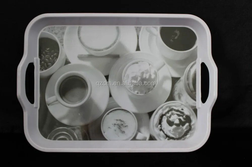Handles Plastic serving tray,Melamine food tray
