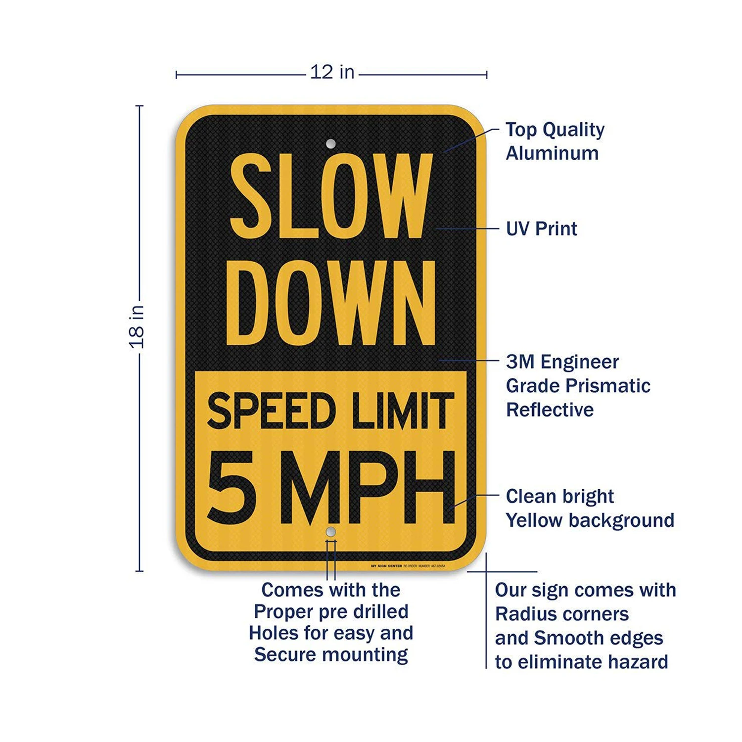 Wholesale Custom International Street Highway Parking Safety Traffic Control Warning Aluminum Board Reflective Road Sign