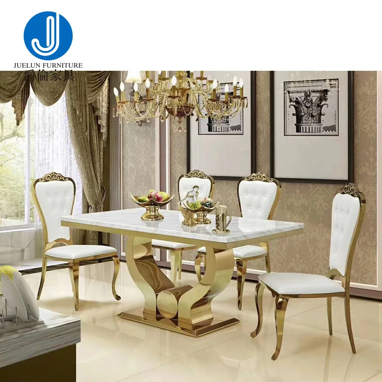 Classical marble table dining tables marble dining table set
