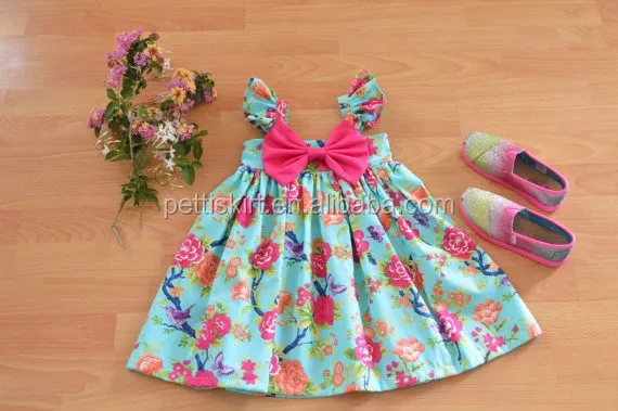 New Born Baby Dresses Flower Pattern Kids Frock Design Toddler ...