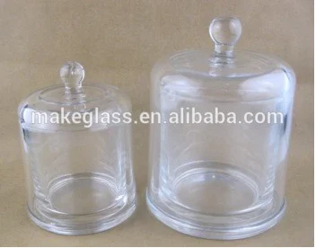 2 Pcs Glas Kaars Potten,Ronde Glazen Stolp Chocle Dome - Buy Gerecycled Glas Kaars Potten,Clear Glazen Stolp,Helder Glas Product on Alibaba.com