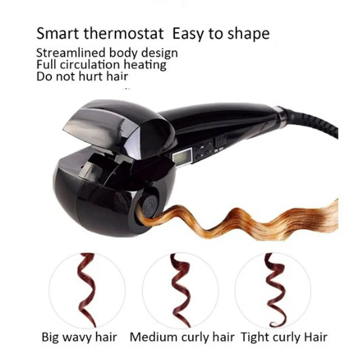 Automatic Hair Curler Heating Hair Care Styling Tools Ceramic Wave Hair ...