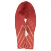 China manufacturer customized brick-red stylish sweat absorbing fabrics chinlon polyester upper shoes vamp
