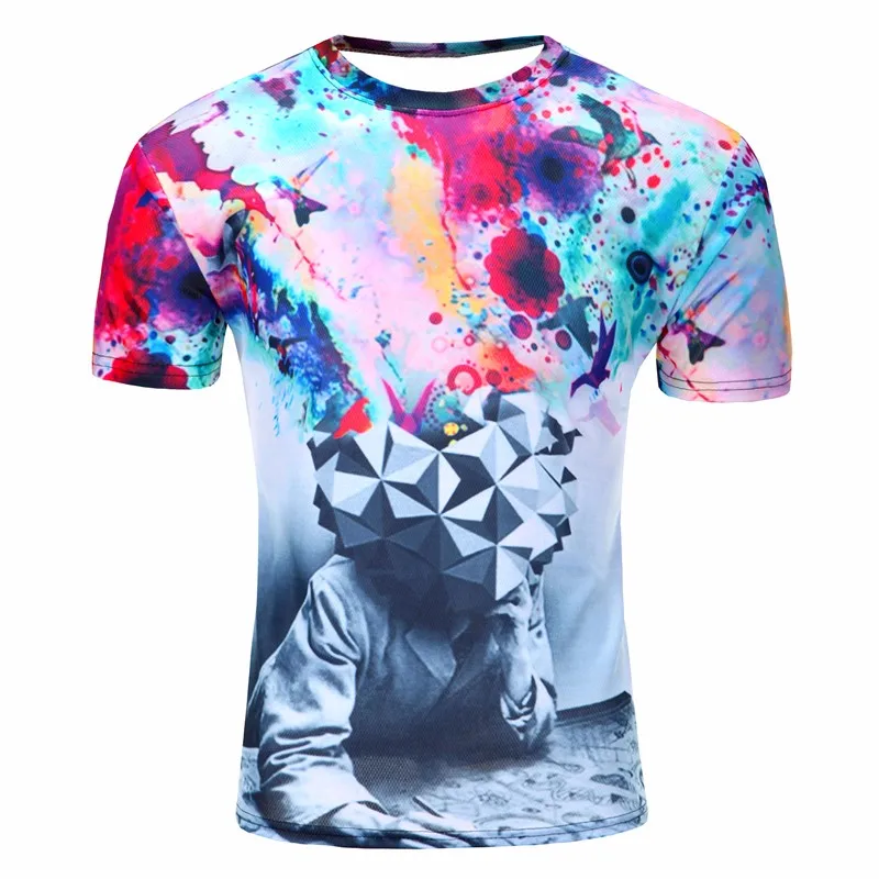 Custom 100% Polyester Men Full Sublimation Printing 3d T-shirt - Buy 3d ...