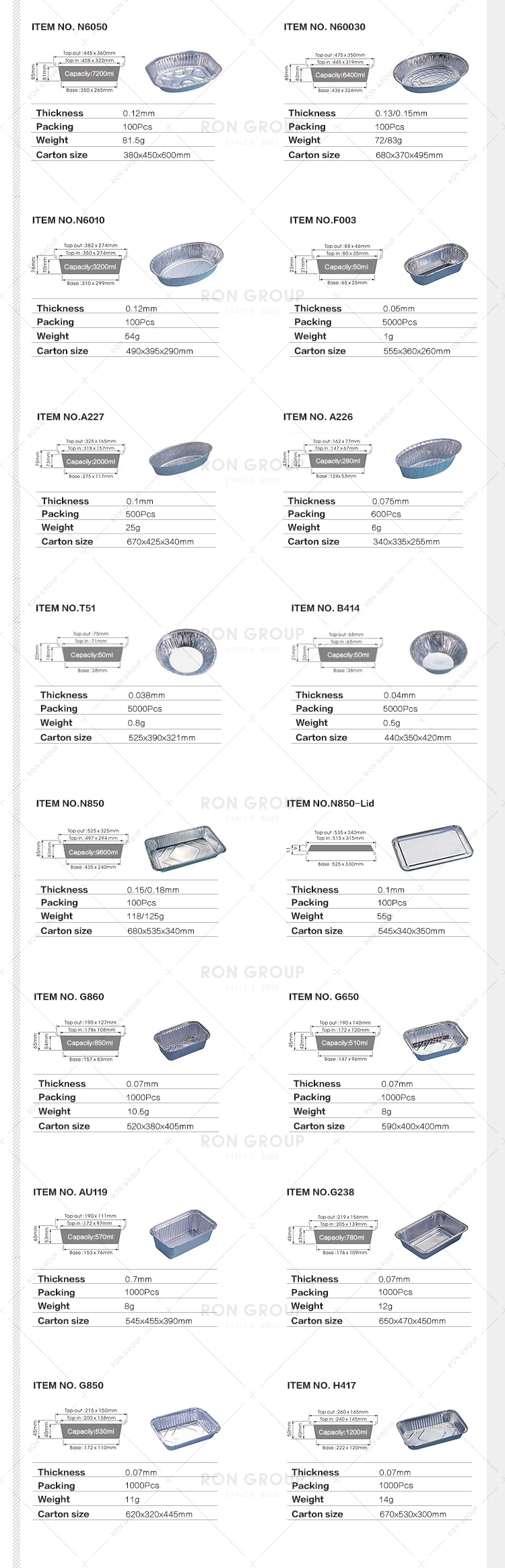 Factory Direct Party Restaurant Food Grade Disposable Takeaway Round Pizza Container Tray Baking Box Aluminum Foil Pans with Lid