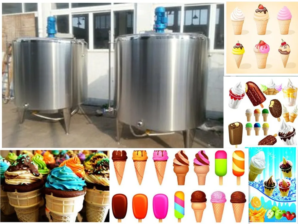 Industrial Jacketed Steel Ice Cream Aging Tank With Mixer Buy Ice