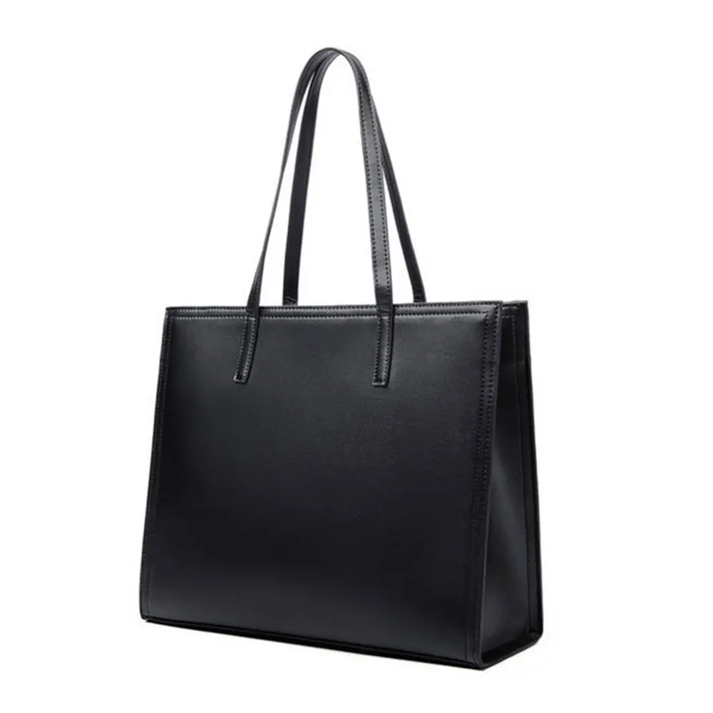 Custom Tote Bag Shopping Bag No Brand Black Cheap PU handbags for Women