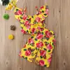 S63153B Baby Girls Clothing Sets Summer Fashion Kids outfits Girls Boutique Outfits Children Clothing