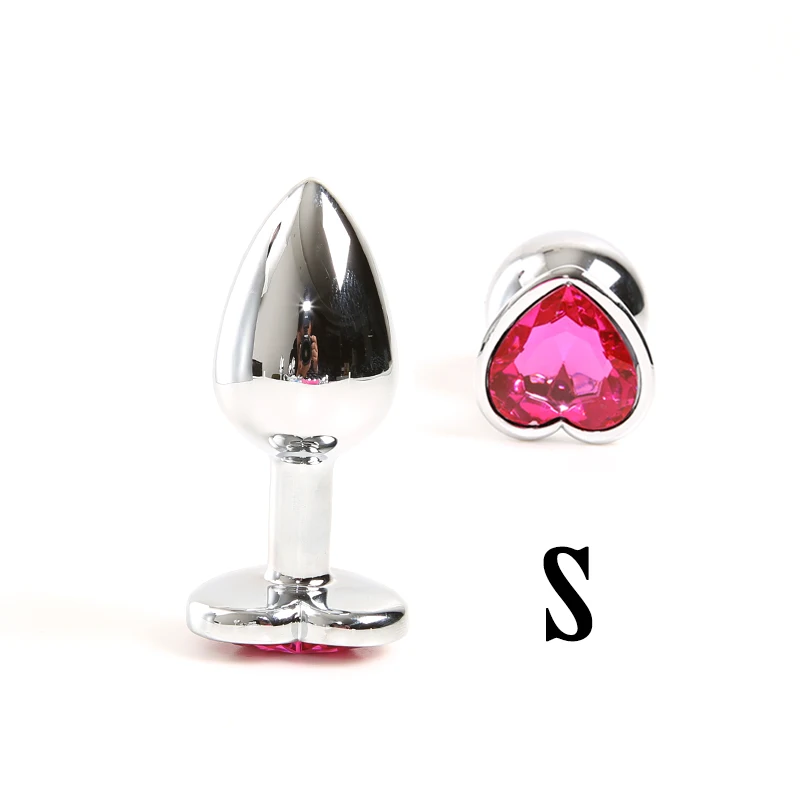 Adult Sex Toys Multiple Color Heart Shaped Stainless Steel Metal Plug Anal Buy Butt Plug Heart 